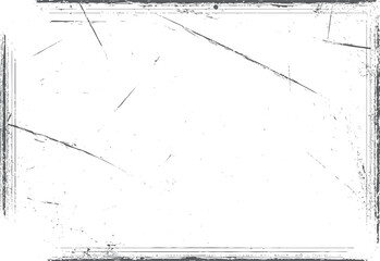 Poster - Vintage grunge frame texture abstract background. Rough scratched border with distressed lines. High contrast minimal surface for layout design.