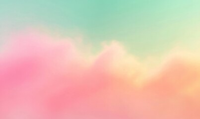 Poster - Soft pastel hues of clouds in the sky.