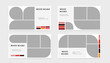 © Ardkyuu - Mood board layout. Photo collage template. Mosaic picture grid. Mood board mockup. Vector illustration