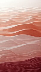 Poster - Elegant Minimalist Orange Gradient Waves Background with Seamless Texture Pattern for Abstract Decor