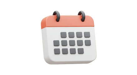 3d Calendar Render Detailed Date Schedule Event Illustration PNG