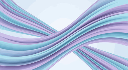 Wall Mural - Abstract Crossing Blue Purple Waves with Map Background