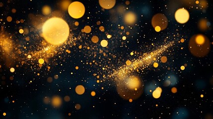Poster - Elegant abstract background with bokeh lights and shimmering sparkles for a luxurious feel.