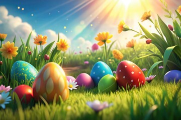  Easter Egg Hunt Backyard Fun: Colorful Eggs Hidden in Spring Garden