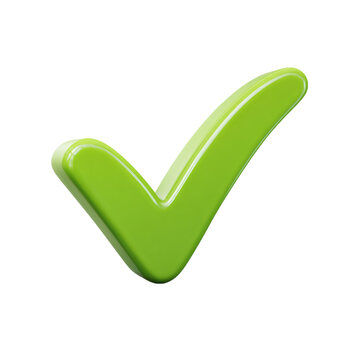 Green Checkmark on transparent background