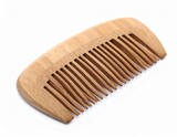 wooden comb isolated on white background