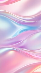 Fototapete - Pastel iridescent fabric casting soft shimmering light, revealing delicate textile texture and mesmerizing color gradient