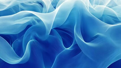 Poster - Flowing blue lines create a mesmerizing effect in a computer generated design, Frame of blue lines 3D render Computer generated seamless smooth