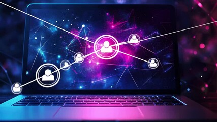 Poster - Loading screen design featuring cosmic elements and vibrant colors for digital projects, Internet Loading Screen Generic Design
