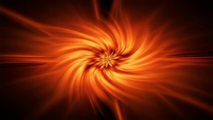 Poster - Captivating fire fractal spirals and hypnotic orange glow, creating a dynamic design.