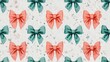 © Anastasiia - seamless watercolor pattern with bows for packaging
