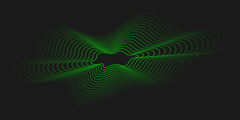 Fototapete - A design element. Vector graphics. Abstract illustration for the presentation and placement of various text information. A simple, elegant background with wavy lines.