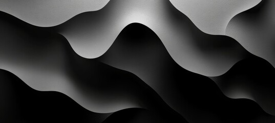 Poster - Modern Abstract Dark Design with Smooth Textured Paper Surface and Soft Reflections for Mockup