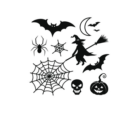 happy halloween day background, pumpkin monster vector design Orange Background, Banner Vector Design