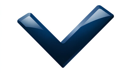 Poster - dark blue check mark Stock Illustration