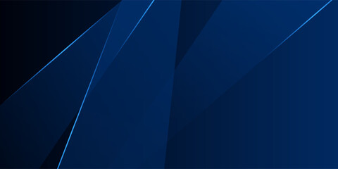 Poster - Abstract futuristic dark blue background with light and shadow. Eps10