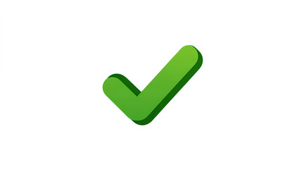 Poster - Green check mark icon, approval tick sign Stock Vector