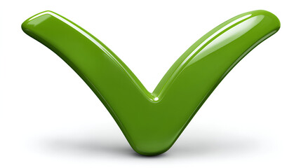 Poster - green check mark icon white background Stock Illustration
