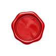 © PNG Lab - Blank red wax seal stamp