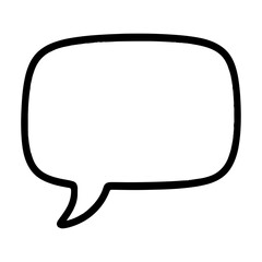 Poster - Simple comic speech bubble illustration vector