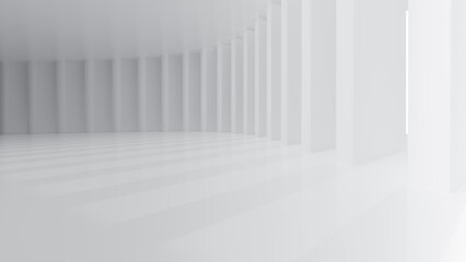 Poster - Abstract Futuristic empty floor and room Sci-Fi Corridor With light for showcase,room,interior,display products.Modern Future cement floor and wall background technology interior concept.3d render
