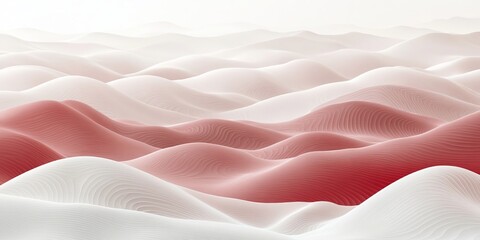 Poster - Elegant Soft Gradient Wave Texture Background in Monochromatic Colors for Minimalist Design