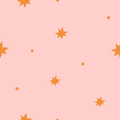 Wall Mural - star pattern, seamless design. starry background, repeating print with tiny dots, sparkles. endless 
