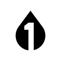 Aufkleber - A minimalist black logo featuring the number 