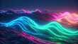 © Acer Acer - Neon lights create a vibrant and abstract ocean wave landscape