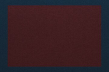 Poster - Close-up of a textured dark wine-hued paper with a navy border, featuring a vintage-style red cardboard frame and ample space for text