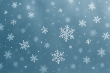 Poster - Unique snowflake formations observed during cold weather snowfall
