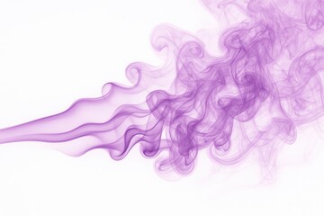 Aufkleber - Abstract purple smoke drifting across a white backdrop