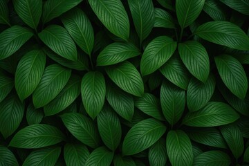 Poster - Vegetation in the jungle during rainfall, showcasing natural wealth and organized rows in tropical Asia