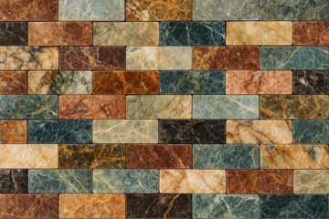 Poster - Close-up of multicolored marble tiles for background design