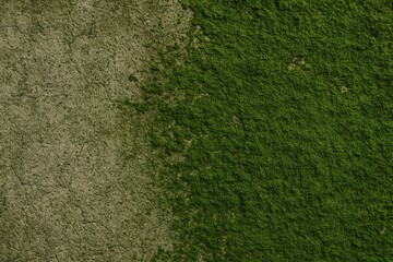 Poster - Moss-covered textured concrete surface