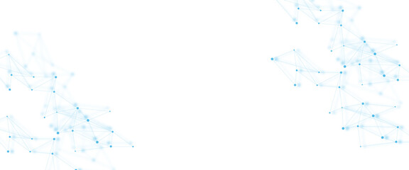 Poster - Vector Connect link background. global network technology concept. Digital technology futuristic internet network speed connection blue background.