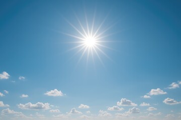 Wall Mural - skyward view of the sun and sky