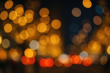 Poster - Nighttime celebration with glowing bokeh lights and festive illumination