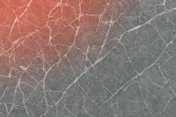 Poster - Gray marble texture featuring white veining and a gradient from red to gray