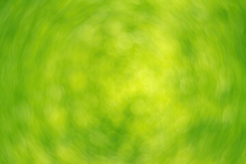 Poster - Swirling organic shapes with vibrant green bokeh and sunlight effects for an abstract backdrop