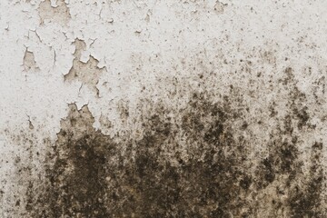Poster - Aged paint surface showing peeling paint, dampness, grime, and mold growth