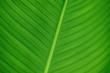 Poster - Garden's green leaf texture close-up