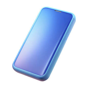 A blank blue square button, a versatile web element or app icon, represents an empty interactive sign for technology, business, or mobile design
