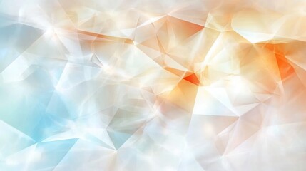 Poster - Abstract geometric design with soft, blended colors.