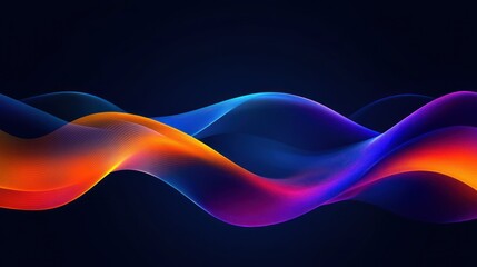 Poster - Abstract design with flowing lines and vibrant colors.
