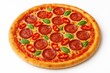 © TheWaterMeloonProjec - Hot and spicy pizza slice on a plain white backdrop