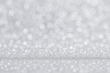 Aufkleber - Sparkling glow with a soft focus on a metallic backdrop for holiday celebrations