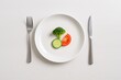© TheWaterMeloonProjec - Minimal portion size highlighting dietary choices and eating disorder themes