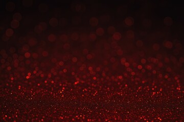 Aufkleber - Vibrant abstract holiday backdrop featuring shimmering bokeh and soft glow effects with circular out-of-focus particles on a dark background