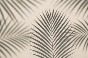 Poster - Conceptual design featuring shadowed coconut plant elements